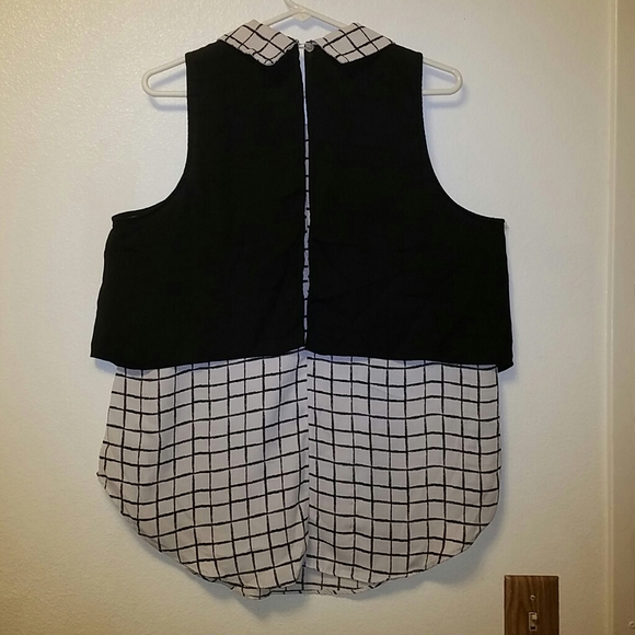 Layered Plaid Tunic Size M - Picture 4 of 5